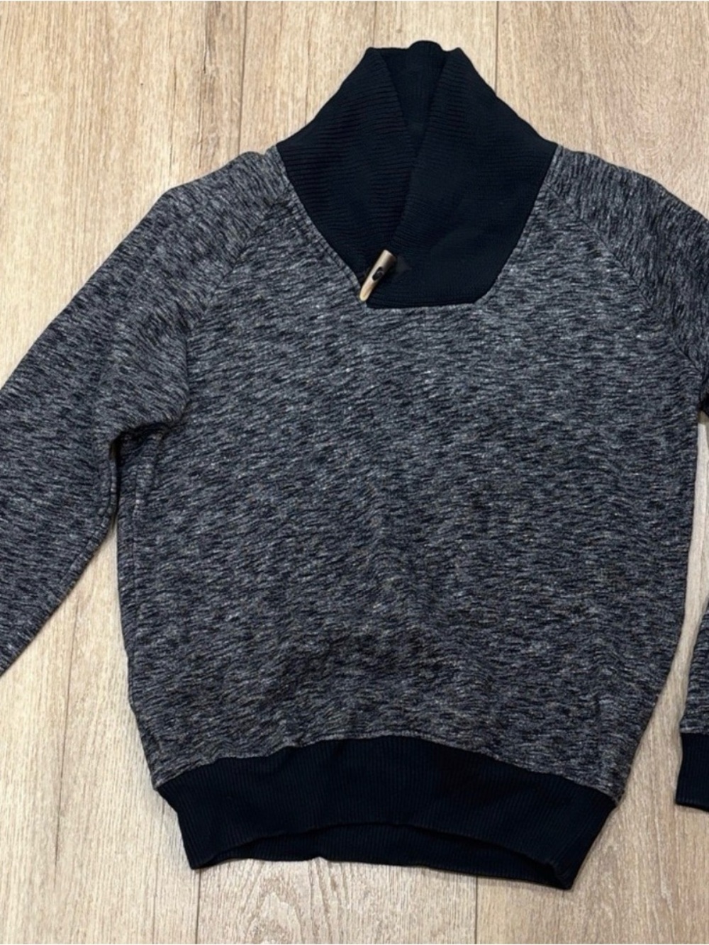 Zara Black & Gray Cowl Neck Sweater
